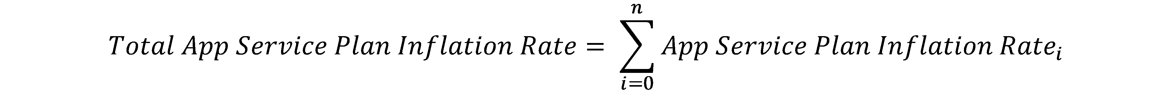 Calcul du taux d’inflation total pour plusieurs plans App Service hébergés dans un pool de workers.