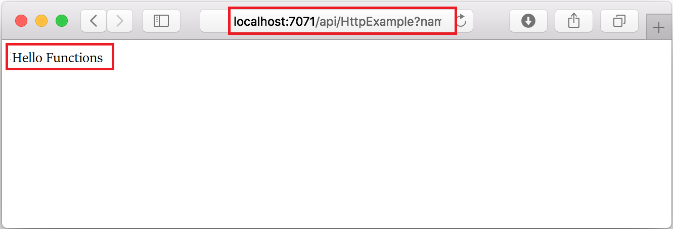 Navigateur - Exemple de sortie localhost