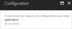 Capture d’écran de l’élément d’interface utilisateur Microsoft.Common.TextBlock dans une interface du portail.