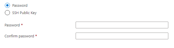 Capture d’écran de l’élément d’interface utilisateur combiné d’informations d’identification pour un mot de passe Linux.