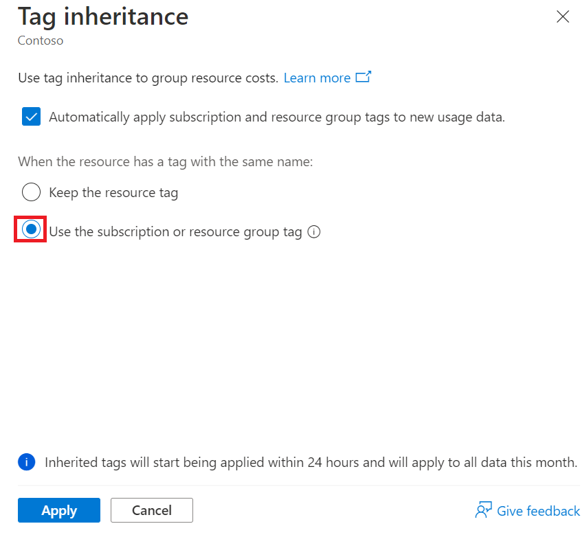 Capture d’écran de l’option d’étiquette héritée sélectionnée pour les clients EA.