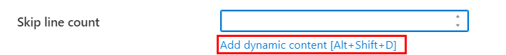 Option d’ajout de contenu dynamique