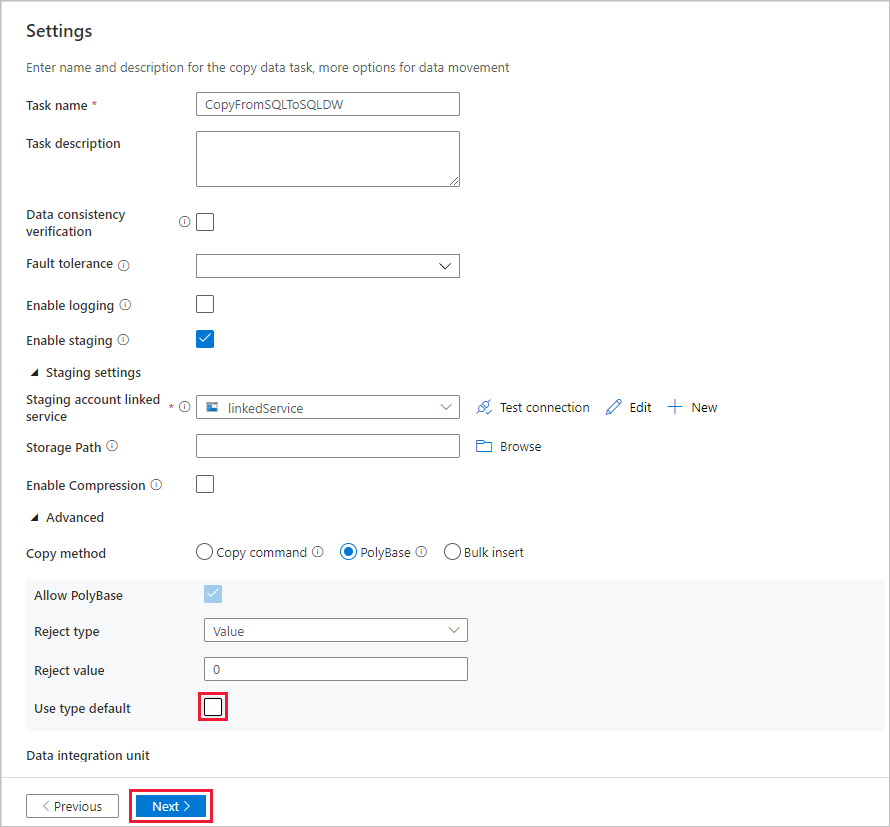 Configurer PolyBase