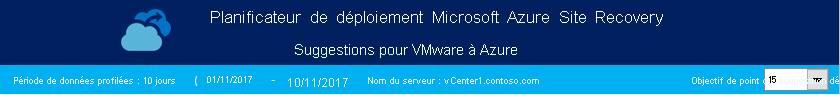 La vue des données profilées dans le Deployment planner