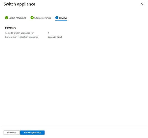 Evaluation de l’appliance de réplication