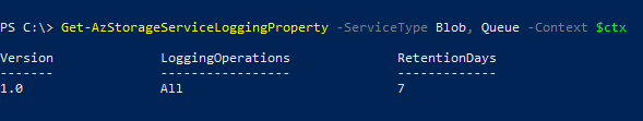 Stratégie de rétention dans la sortie PowerShell