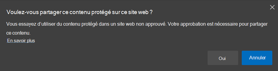 Demander le remplacement du contenu protégé