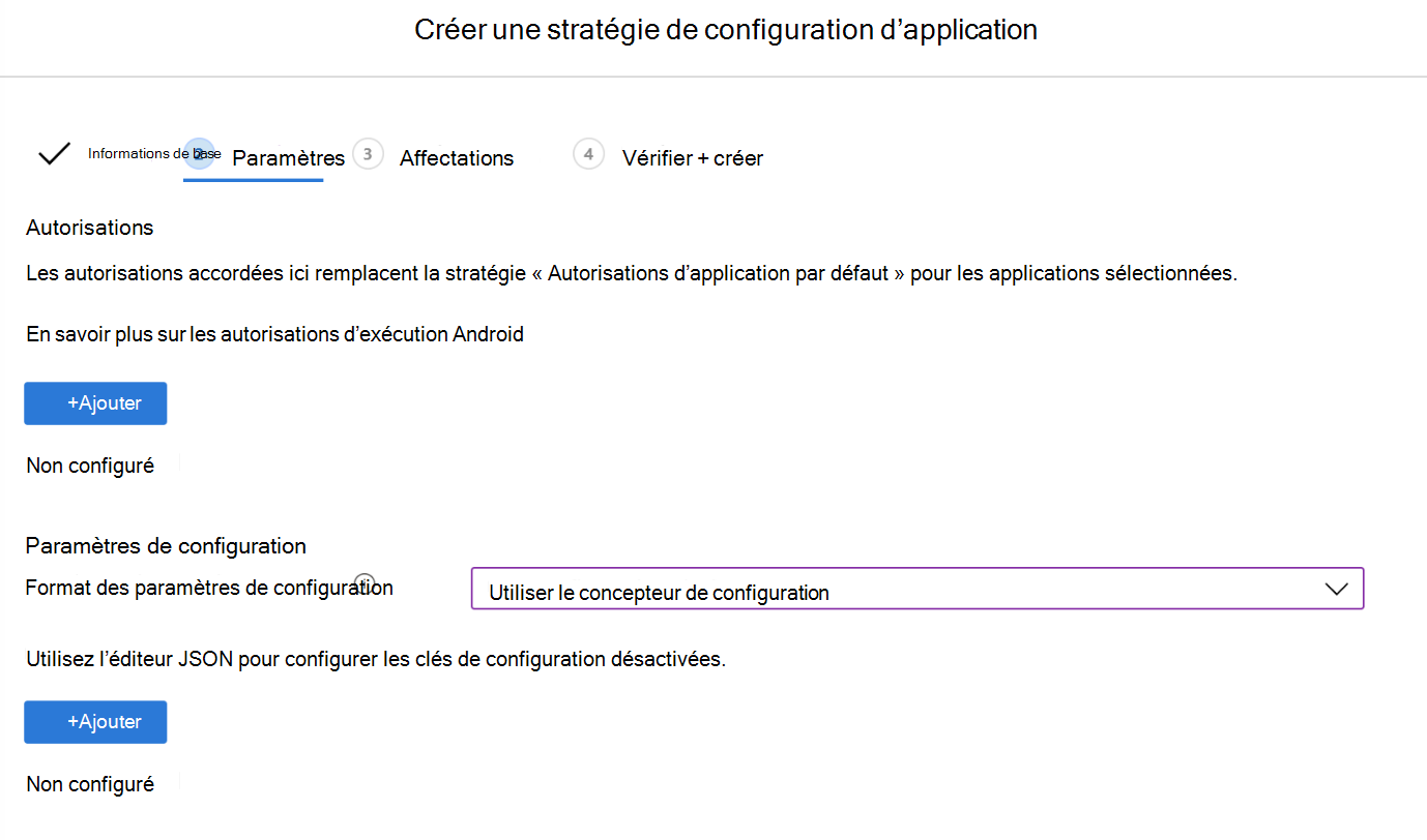 Créer une stratégie VPN de configuration d’application dans Microsoft Intune à l’aide de Configuration Designer - exemple.