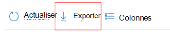 Exportez des données de journal vers Azure Monitor en sélectionnant Exporter les paramètres de données dans Microsoft Intune et le Centre d’administration Intune.