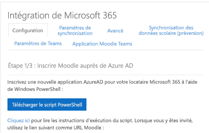 Capture d’écran montrant l’intégration de Microsoft 365.