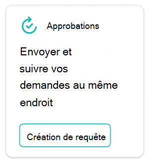 Capture d’écran d’un carte d’approbation.