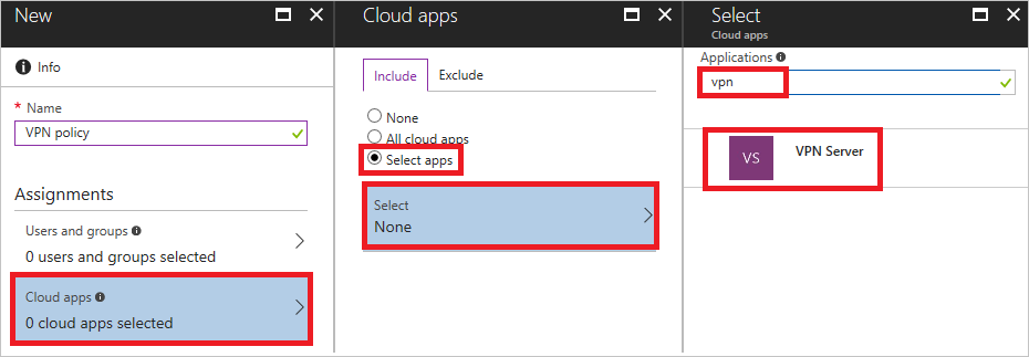 Sélection des applications cloud