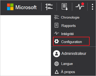 Icône des paramètres de configuration ATA.