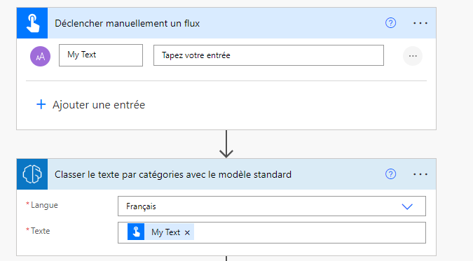 Sélectionner le contenu du modèle.