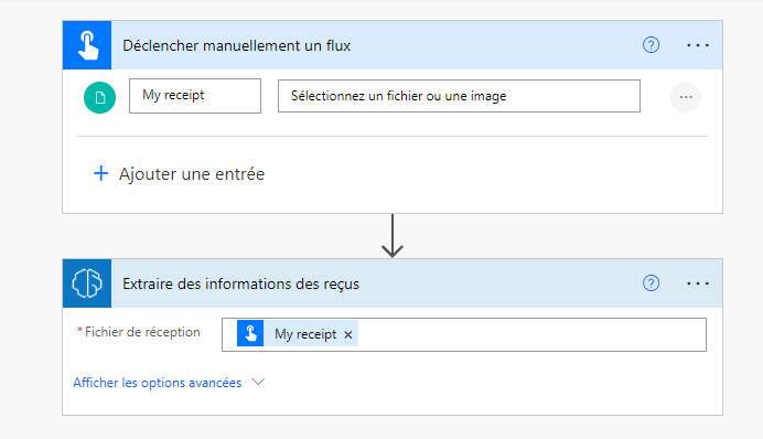 Déclencher le flux de fichiers.