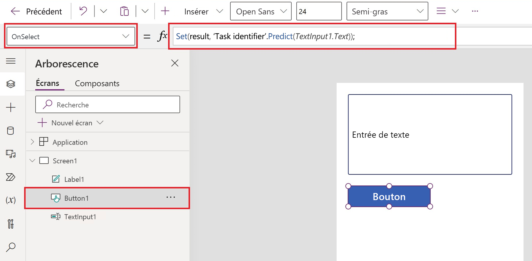 Capture d’écran de l’ajout de données et d’une source de données à votre invite.