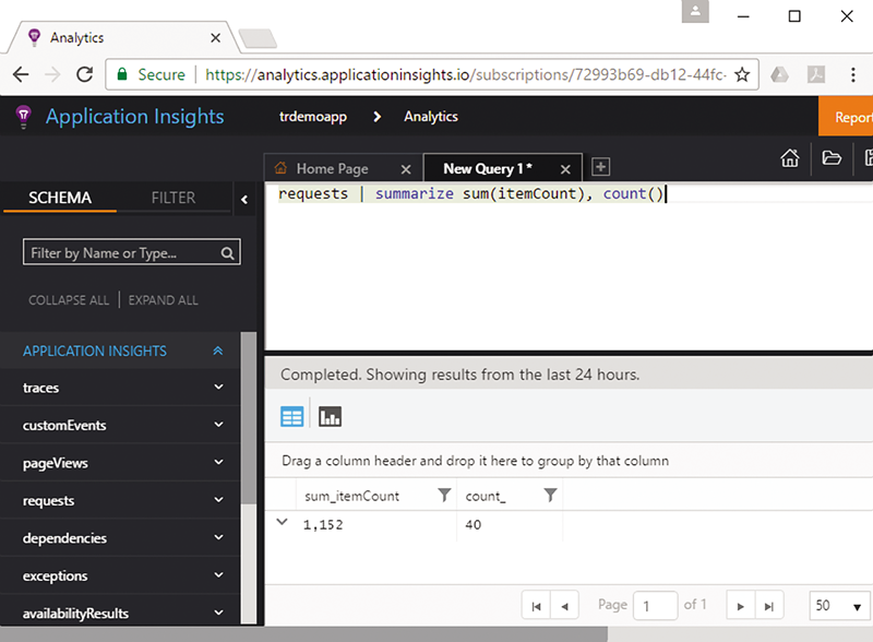 Nombre d’éléments de télémétrie dans Application Insights et estimation du nombre d’éléments initialement collectées