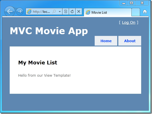 Capture d’écran montrant la liste de mes films dans l’application vidéo M V C.