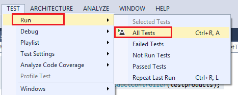 exécuter des tests