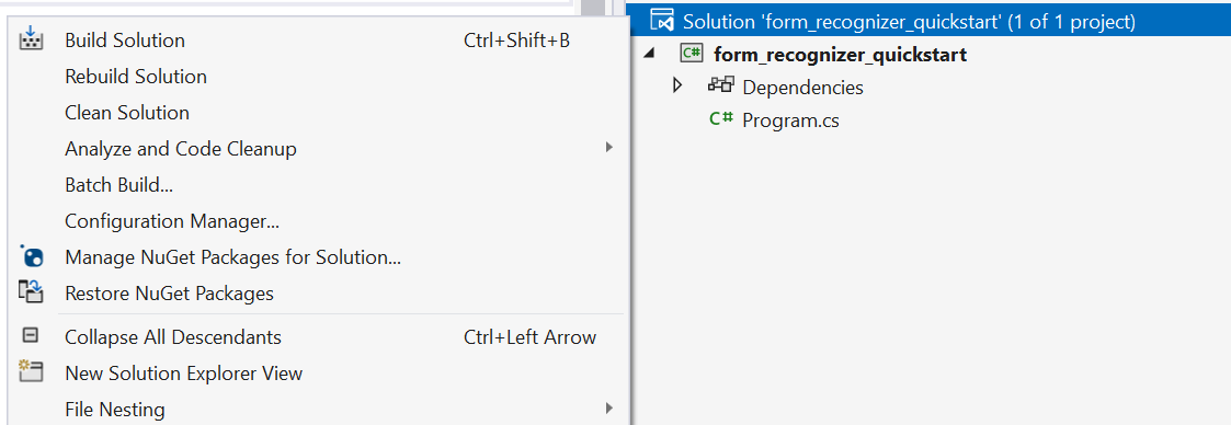 Capture d'écran de la fenêtre Rechercher un package NuGet dans Visual Studio.