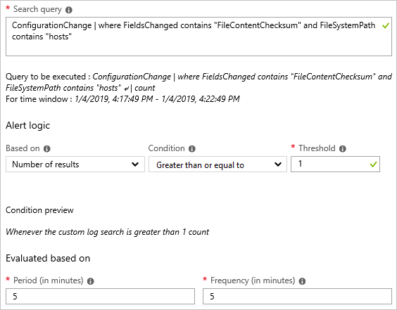 Modification de la requête pour le suivi des modifications apportées au fichier hosts