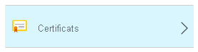 Cliquer sur l’icône Certificats