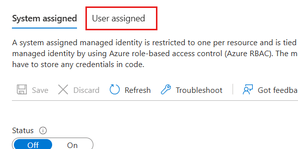 Capture d’écran de l’option « Attribuée par l’utilisateur » dans le volet « Identité » de l’application web.