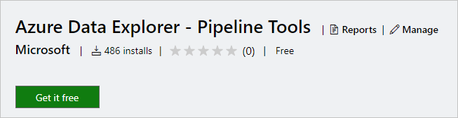 Capture d’écran de l’obtention de l’extension Pipeline Tools dans Visual Studio Marketplace.