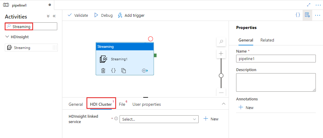 Capture d’écran montrant l’interface utilisateur pour une activité de diffusion en continu.