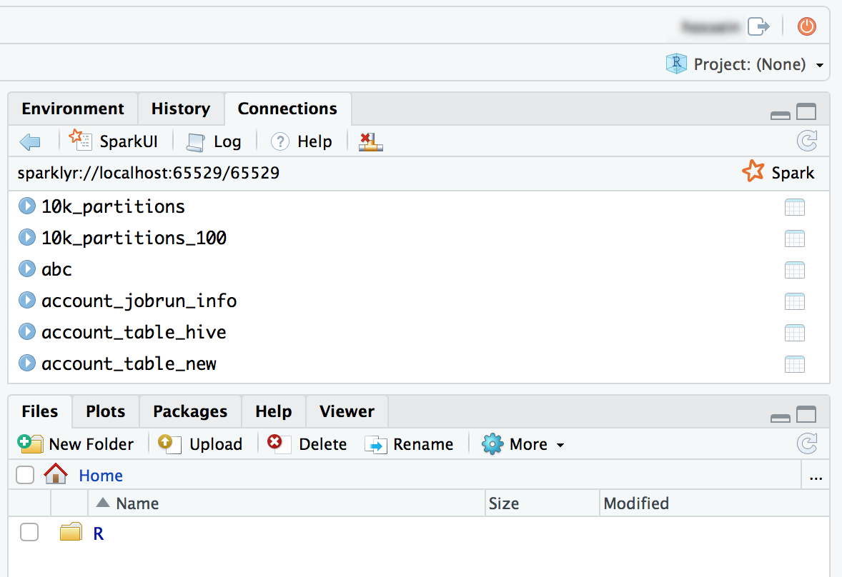 Connexion sparklyr de l’édition Open Source de RStudio Server