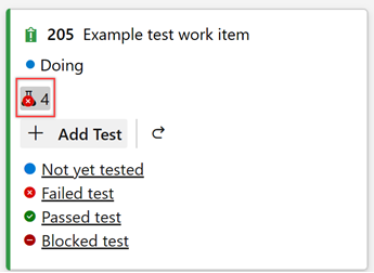 Capture d'écran montrant les tests en ligne développés.