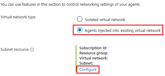 Capture d’écran de l’option configurer.