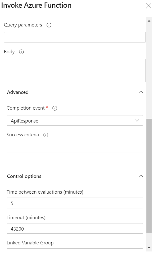 Configuration de la vérification Fonction Azure.