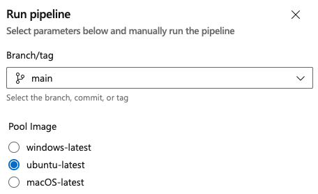 Paramètres de runtime