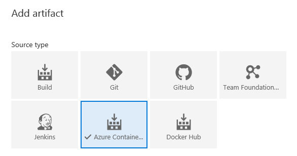 Azure Container Registry en tant que source