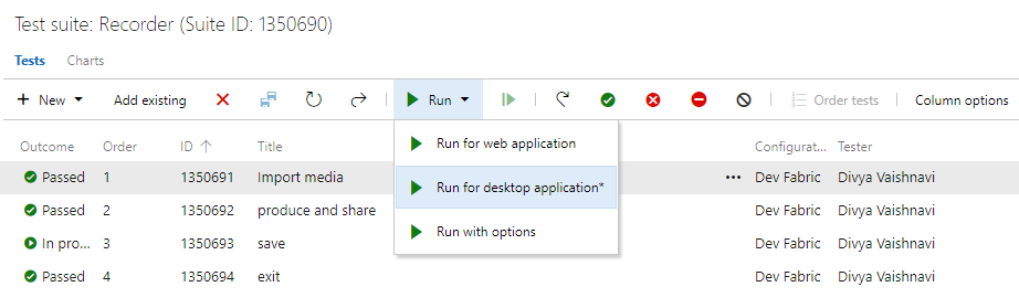 Exécuteur de tests Azure