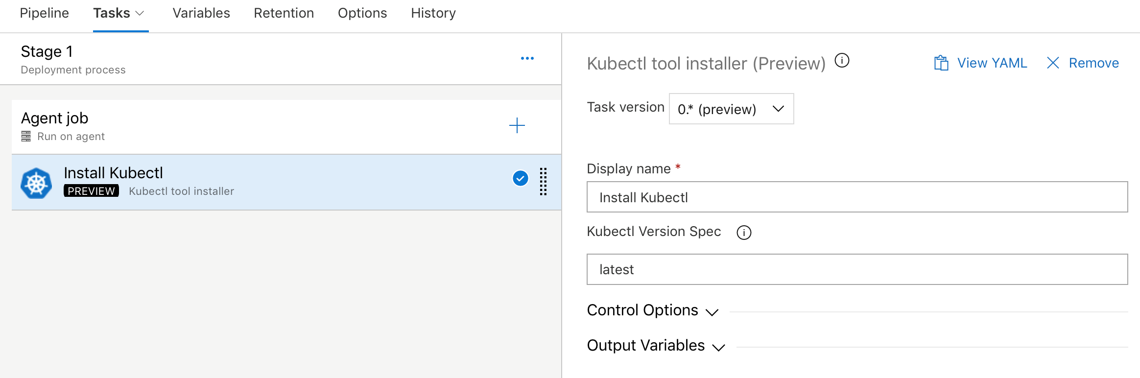 programme d’installation de l’outil kubectl.