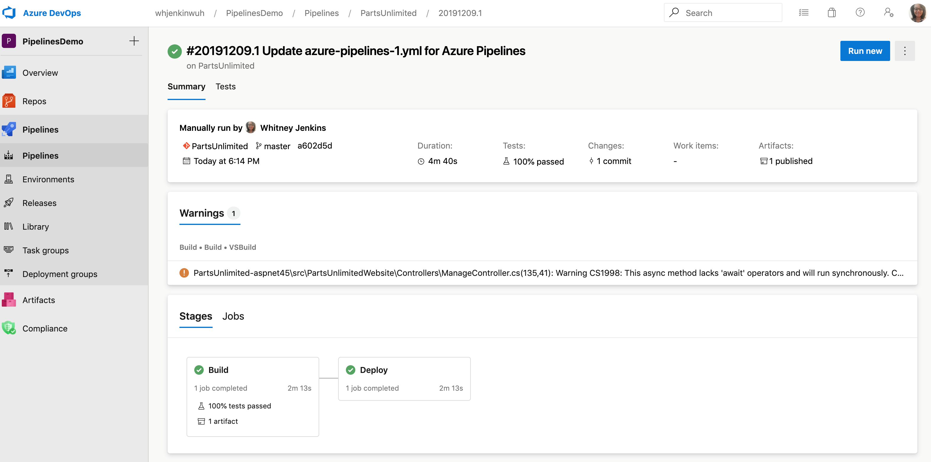 Mise à jour de l’interface utilisateur des pipelines en plusieurs étapes.