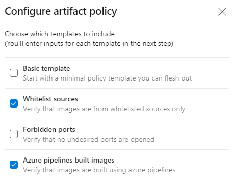 Définition de stratégie générée automatiquement et ajoutée à case activée configuration.