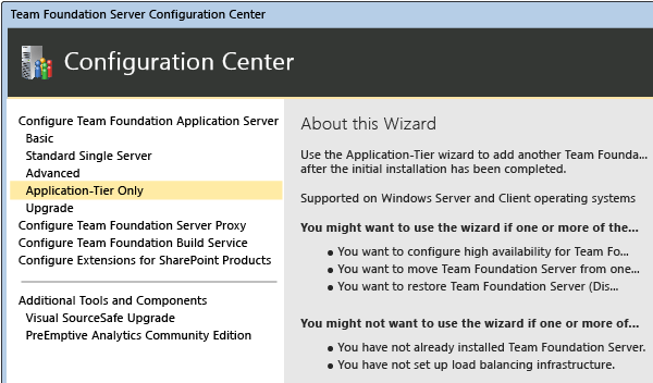 Cela utilise la base de données de configuration restaurée