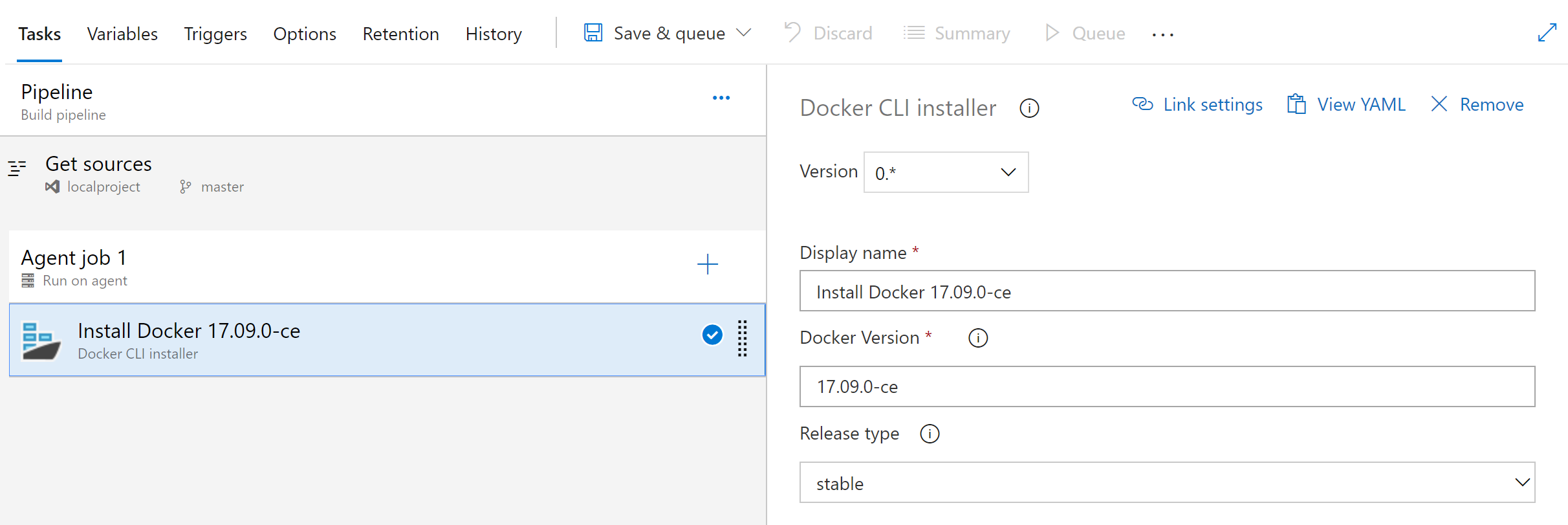 Capture d’écran montrant DockerCLI installé.