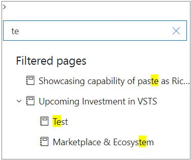 Mise en surbrillance du texte de filtrage dans le Wiki