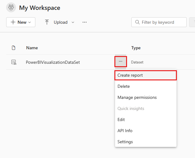 Capture d’écran montrant la création d’un rapport Microsoft Power BI.