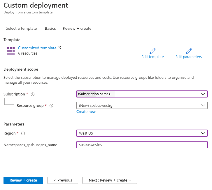 Déployer le modèle Azure Resource Manager