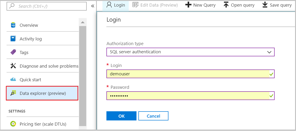 Régénérer les informations d’identification pour SQL Database