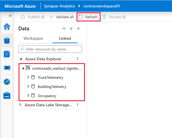 Screenshot that shows browsing for clusters.