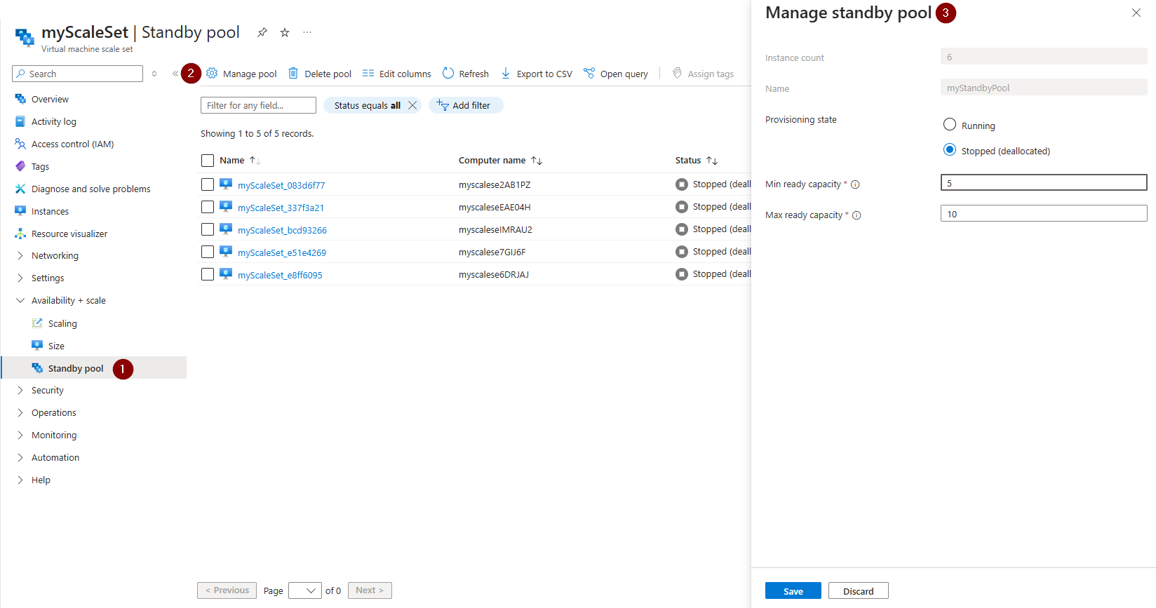 Capture d’écran de l’onglet Mise en réseau dans le Portail Azure pendant le processus de création du groupe de machines virtuelles identiques.