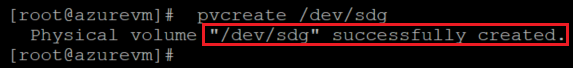 Capture d’écran montrant le code qui crée un volume physique, avec mise en évidence du résultat.