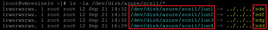 Capture d’écran montrant le code qui crée un système de fichiers, avec mise en évidence des résultats.