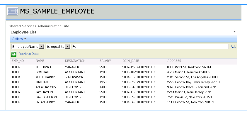 BDC_Result des résultats de recherche